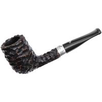 Irish Seconds Rusticated Billiard with Silver Band Fishtail (2)