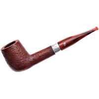 Irish Seconds Sandblasted Billiard with Silver Band Fishtail (2)