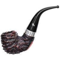 Irish Seconds Rusticated Bent Billiard with Silver Fishtail (2)