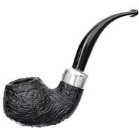 Irish Seconds Sandblasted Bent Apple with Silver Army Mount Fishtail (2)