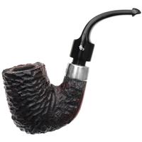 Irish Seconds Rusticated Bent Billiard with Siver Army Mount P-Lip (1)