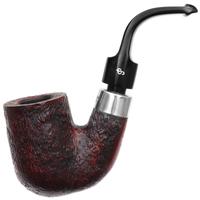 Irish Seconds Sanblasted Bent Billiard with Silver Army Mount P-Lip (1)