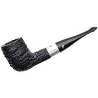 Irish Seconds Sandblasted Billiard with Silver Band P-Lip (1)