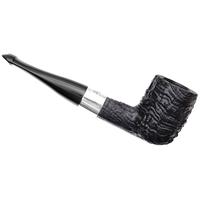 Irish Seconds Sandblasted Billiard with Silver Band P-Lip (1)