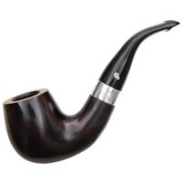 Irish Seconds Smooth Bent Billiard with Silver Band P-Lip (2) (9mm)