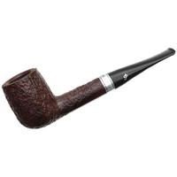 Irish Seconds Sandblasted Billiard with Silver Band Fishtail (2)