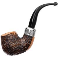 Irish Seconds Sandblasted Bent Billiard with Army Mount Fishtail (3)