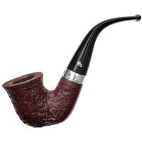 Irish Seconds Sandblasted Calabash with Silver Band Fishtail (2)