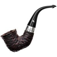 Irish Seconds Rusticated Calabash with Silver Band P-Lip (2)