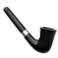 Irish Seconds Smooth Churchwarden with Silver Band Fishtail (2)