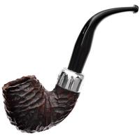 Irish Seconds Rusticated Bent Billiard with Silver Army Mount Fishtail (2)