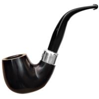 Irish Seconds Smooth Bent Billiard with Silver Band Fishtail (2)