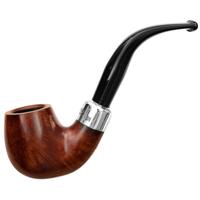 Irish Seconds Smooth Bent Billiard with Silver Band Fishtail (2)