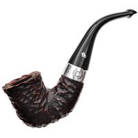 Irish Seconds Rusticated Calabash with Silver Band P-Lip (2)