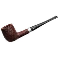 Irish Seconds Sandblasted Billiard with Silver Band Fishtail (2)