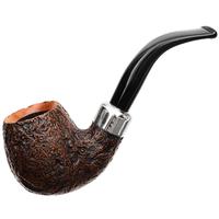 Irish Seconds Sandblasted Bent Billiard with Army Mount Fishtail (3) (9mm)