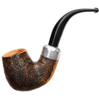 Irish Seconds Sandblasted Bent Billiard with Army Mount Fishtail (3) (9mm)