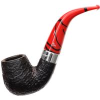 Irish Seconds Sandblasted Bent Billiard Fishtail (3) (9mm)