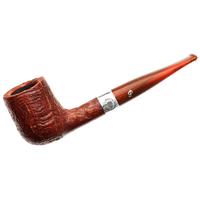 Irish Seconds Sandblasted Billiard with Silver Band Fishtail (2)