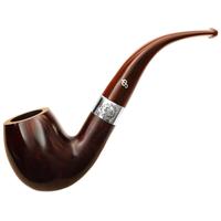 Irish Seconds Smooth Bent Billiard with Silver Band Fishtail (2) (9mm)