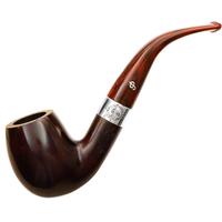 Irish Seconds Smooth Bent Billiard with Silver Band Fishtail (2) (9mm)
