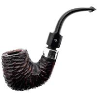 Irish Seconds Rusticated Bent Billiard with Silver Army Mount P-Lip (1)