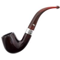 Irish Seconds Smooth Bent Billiard with Silver Band Fishtail (2)