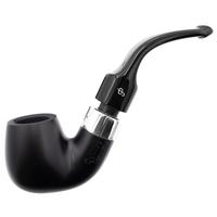 Irish Seconds Smooth Bent Billiard with Silver Army Mount P-Lip (1) (9mm)