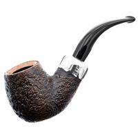 Irish Seconds Sandblasted Bent Billiard with Army Mount Fishtail (3) (9mm)