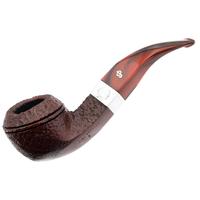 Irish Seconds Sandblasted Bent Bulldog with Silver Band Fishtail (2) (9mm)