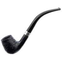 Irish Seconds Sandblasted Bent Billiard with Silver Fishtail (3)