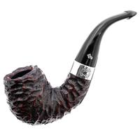 Irish Seconds Rusticated Bent Billiard with Silver Band P-Lip (2)