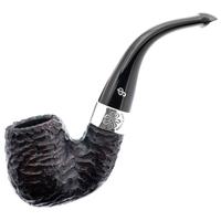 Irish Seconds Rusticated Bent Billiard with Silver Band P-Lip (2)