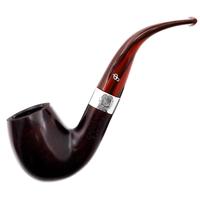 Irish Seconds Smooth Bent Billiard with Silver Band Fishtail (2)