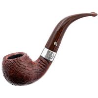 Irish Seconds Sandblasted Bent Apple with Silver Band Fishtail (2)