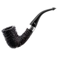 Irish Seconds Rusticated Bent Billiard with Silver Band P-Lip (2)