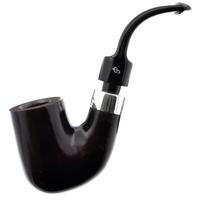 Irish Seconds Smooth Bent Billiard with Silver Army Mount P-Lip (1) (9mm)