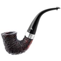 Irish Seconds Rusticated Calabash with Silver Band P-Lip (2)