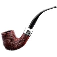 Irish Seconds Sandblasted Bent Billiard with Army Mount Fishtail (3)