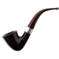 Irish Seconds Smooth Bent Calabash with Silver Band fishtail (2)