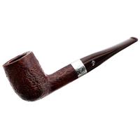 Irish Seconds Sandblasted Billiard with Silver Band Fishtail (2) (9mm)