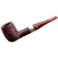 Irish Seconds Sandblasted Billiard with Silver Band Fishtail (2)