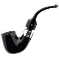 Irish Seconds Smooth Bent Billiard with Silver Army Mount P-Lip (1) (9mm)