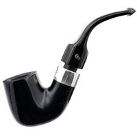 Irish Seconds Smooth Bent Billiard with Silver Army Mount P-Lip (1) (9mm)