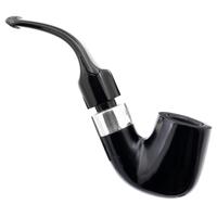 Irish Seconds Smooth Bent Billiard with Silver Army Mount P-Lip (1) (9mm)