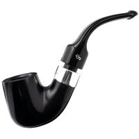 Irish Seconds Smooth Bent Billiard with Silver Army Mount P-Lip (1) (9mm)