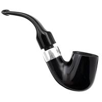 Irish Seconds Smooth Bent Billiard with Silver Army Mount P-Lip (1) (9mm)