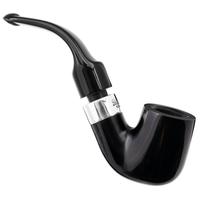 Irish Seconds Smooth Bent Billiard with Silver Army Mount P-Lip (1) (9mm)