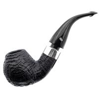 Irish Seconds Sandblasted Bent Apple with Silver Army Mount P-Lip (1) (9mm)