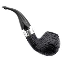 Irish Seconds Sandblasted Bent Apple with Silver Army Mount P-Lip (1) (9mm)